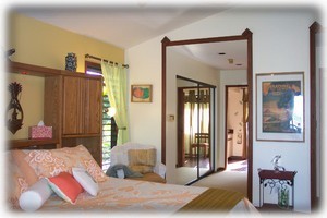 Master Suite has King bed, walkout to main lanai and Spa, & small Pvt lanai.