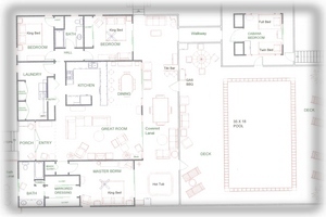 Large (2600 sf incl Lanai)Open floor plan, all on one level too!