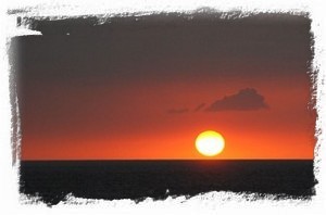 Sunset taken in June from the Halii Kai Ocean Club poolside