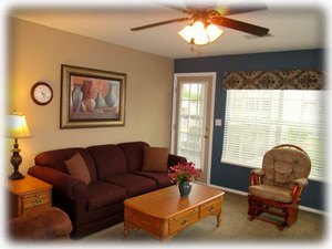 Your living room has seating for 6.