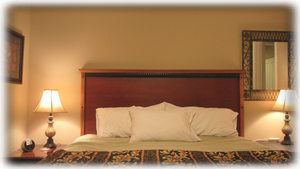 The guest bedroom also has a king bed, HD TV, DVD, ceiling fan & walk in closet