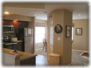 The kitchen pantry offers you plenty of storage.