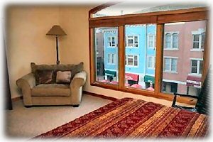 View from king size bed in master suite