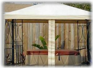 4 Person Hot Tub under lighted Gazebo w/Wood Deck