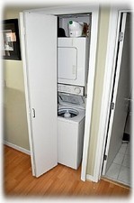 In unit laundry makes longer stays possible. Pack less laundry!