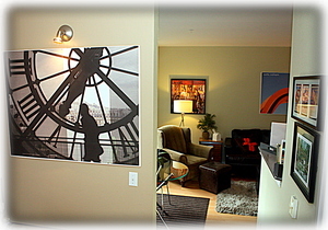 View into the lounge area
