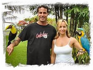 Kelly and Doug at the Pura Vida Gardens