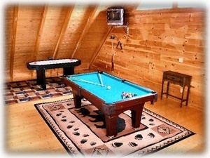 Game Room -Pool Table,Air Hocky,Board Games,Queen Sleeper Sofa,Full Size Futon,