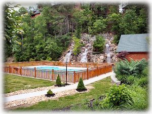 Pool Area 70 Ft Waterfall 