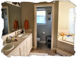 Master Bath Features Dual Vanity