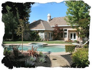 Park-like Backyard with Pool and Spa