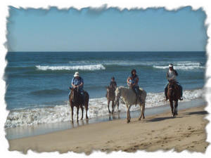 Riding on the Beach