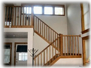 Stairs going to the Master Bedroom