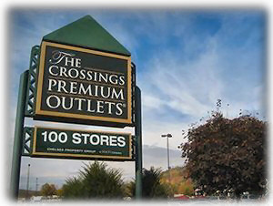 Shop at the Crossings Outlets & Save!