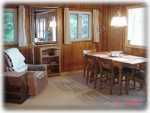 Dining area adjacent to the great room and kitchen