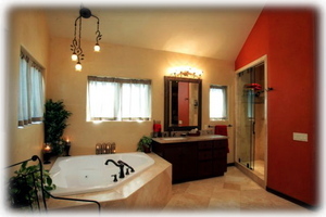 Master Bath features Jacuzzi Tub and separate shower
