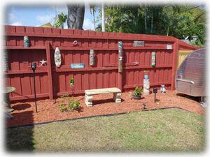 Peaceful & Relaxing Tiki Garden with Beautiful Landscape Lighting at Night