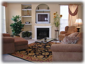 Living Room. Queen Sleeper Sofa. 