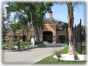 Clubhouse and Front Gates.