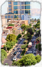 View from Balcony towards Larcomar/Marriot/Ocean