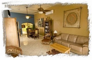 Living Room & Dining Room which looks out at the ocean.