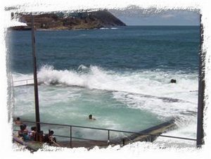 Local seapool just a 5 min. walk from the house