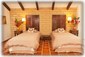 The upstairs bedroom with twin beds. 