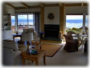 Spacious Living Room and Gas Fireplace