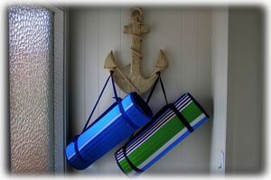 Beach Gear Awaits you in Entryway