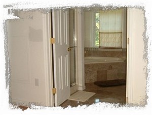 Master bath in Marble 