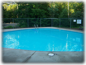 Heated outdoor pool is open Memorial - Labor Day