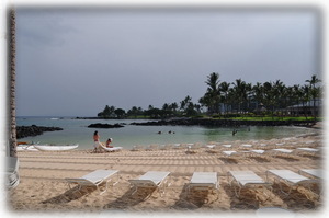 Fairmont hotel beach front short walk away