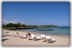 Mauna Lani Hotel beach front short walk away