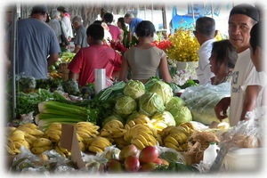 One of many island markets