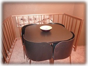 Card table in loft