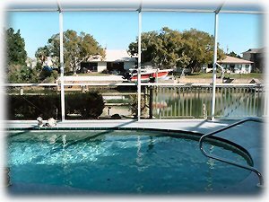 screened in pool-area (lots of privacy to enjoy the pool)