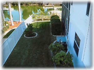 tropical landscape on side yard- lots of privacy