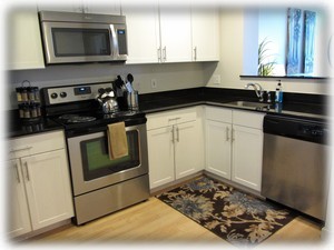 Large fully equipped kitchen