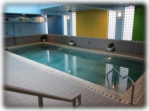Wonderful heated indoor pool in SW tower open year round (3.5 ft deep)