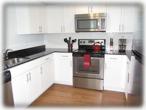 Very spacious kitchen - well equipped too!