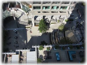 View of Harbor Steps from unit high above