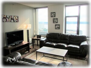 Living room with views