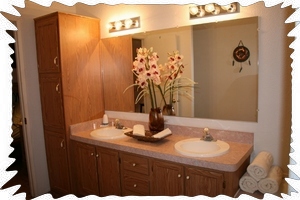 Master Bath with his & her's sinks