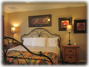 Master bedroom - King bed and walk in closet.
