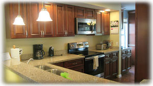 Full kitchen. Pantry cabinet for your groceries.