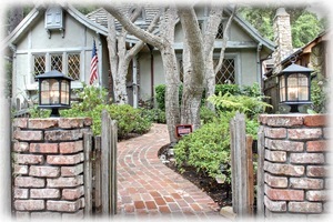 The Entrance to this Beautiful 4 Bedroom 3 Bath Carmel Cottage.