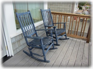 Deck of private queen suite