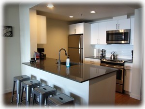 Remodeled kitchen is fully equipped