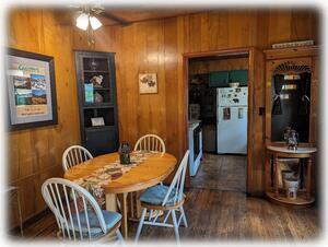 Dining Area With Ceiling Fan {Seats 6}