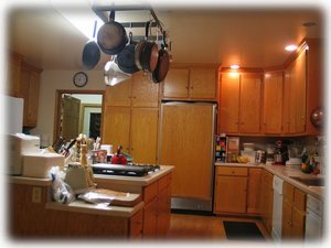 Families gather in this kitchen